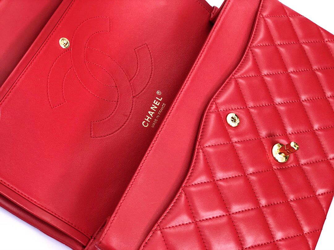 Upgraded version A1113 So beautiful that no one has friends CF Classic diamond series Original lambskin small buckle version Professionally customized heavyweight hardware shoulder straps Handmade wiring Lining leather Exquisite hot stamping font Uniform