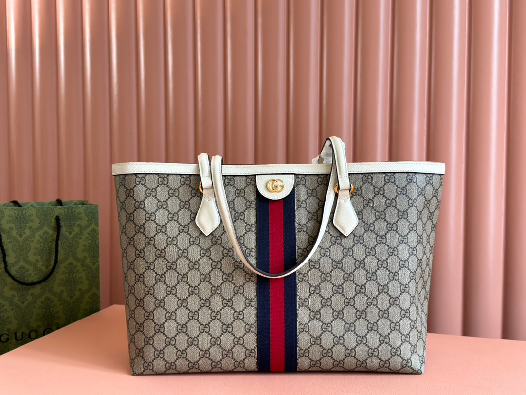 Original leather matching (Cdfmall Sanya Duty Free Shop handbag Ophidia shopping bag)