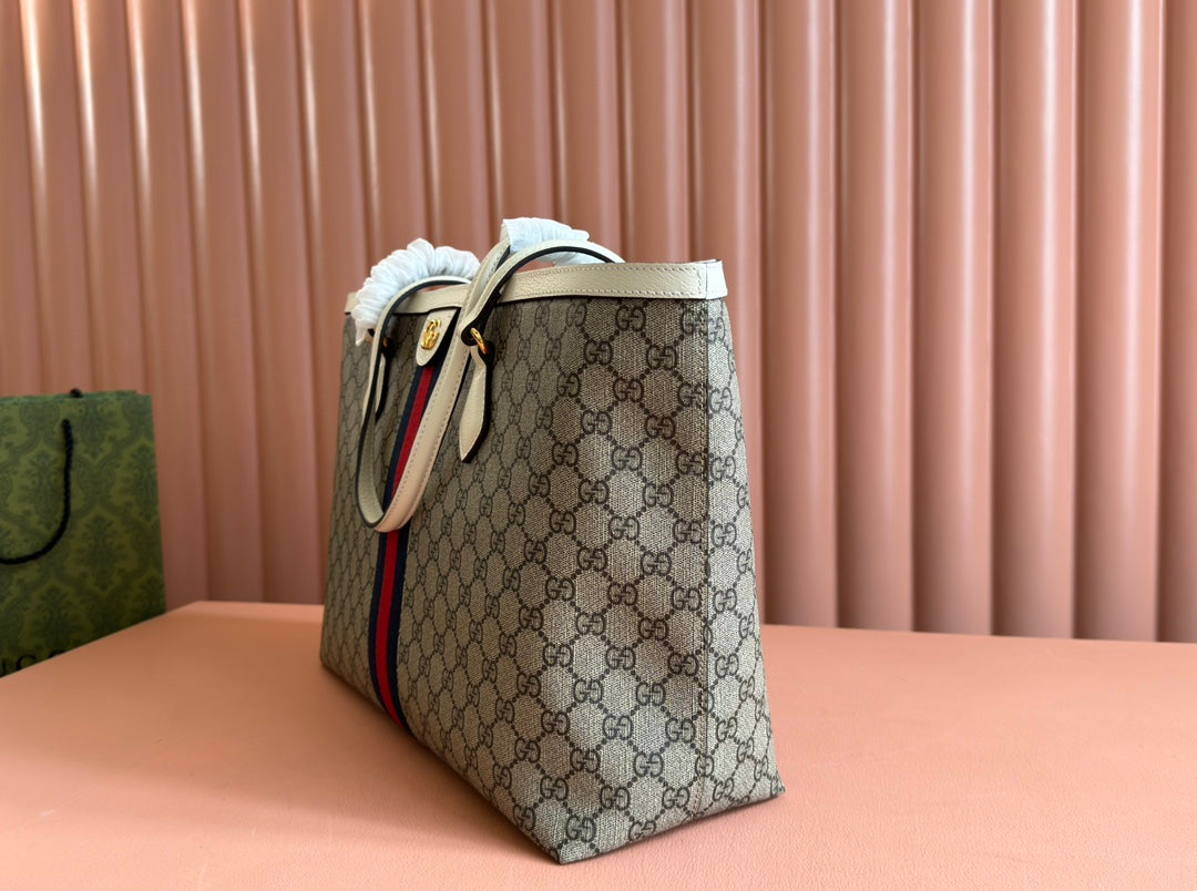 Original leather matching (Cdfmall Sanya Duty Free Shop handbag Ophidia shopping bag)