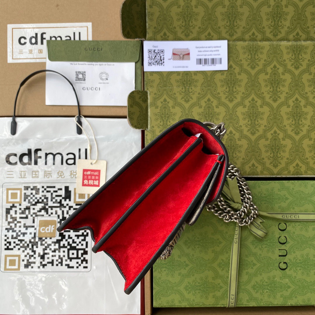 Original leather accessories (Cdfmall Sanya Duty Free Shop handbag Gucc1 Wine God Bag Dionysus, the favorite of internet famous stars. The stunning Gucc1 Wine God Bag is enough to make you drunk. Model 400249 Size 28189cm