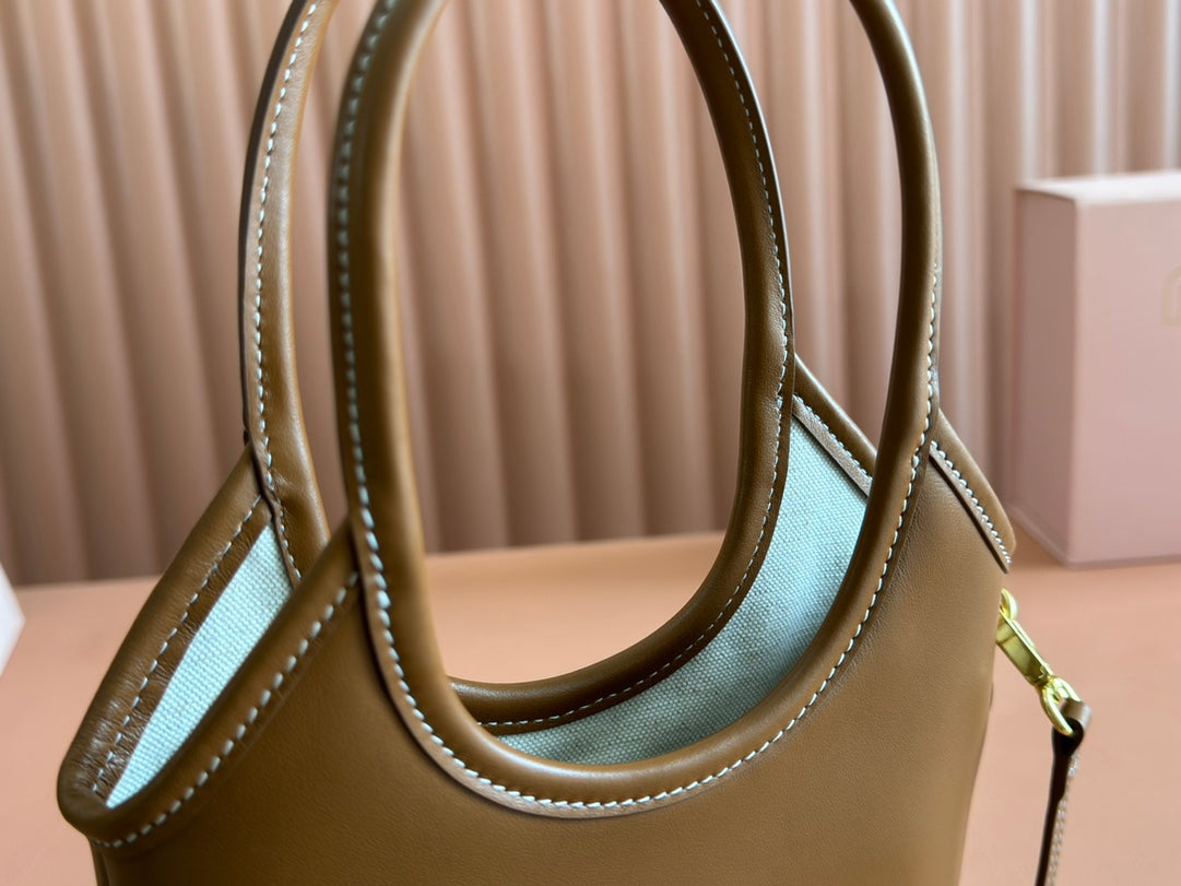 Complete set of packaging, premium hardware, original leather, IVY cowhide leather tote bag, small handbag, crossbody bag
