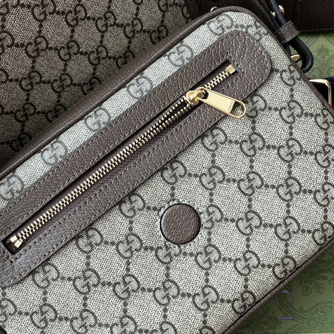 Original leather matching (Cdfmall Sanya Duty Free Shop handbag, Ophidia series mini GG shoulder bag)