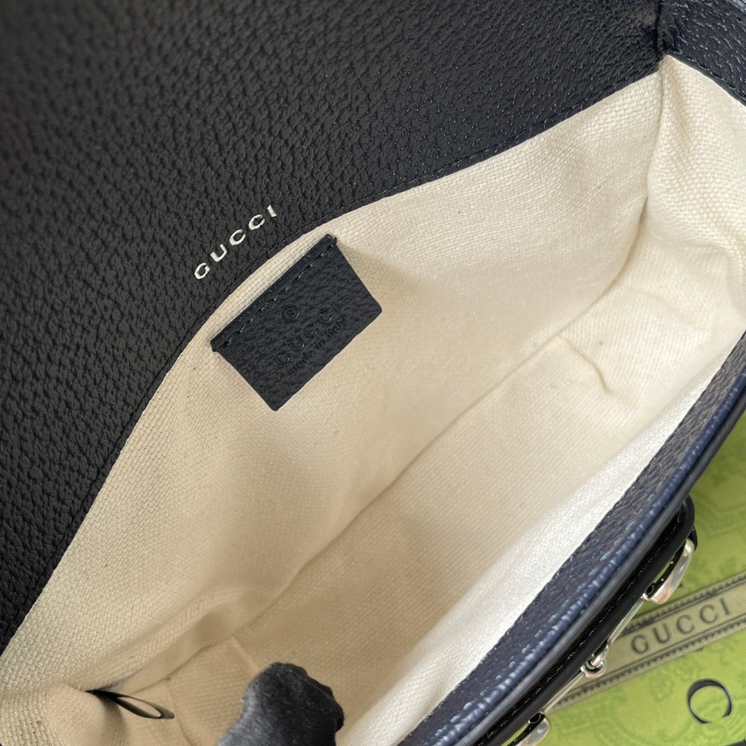 Original leather accessories (Cdfmall Sanya Duty Free Shop tote bag GG Supreme Gucci Love March new fashion collection introduces classic and timeless blue and beige combination inheritance material with low environmental impact. Canvas material has