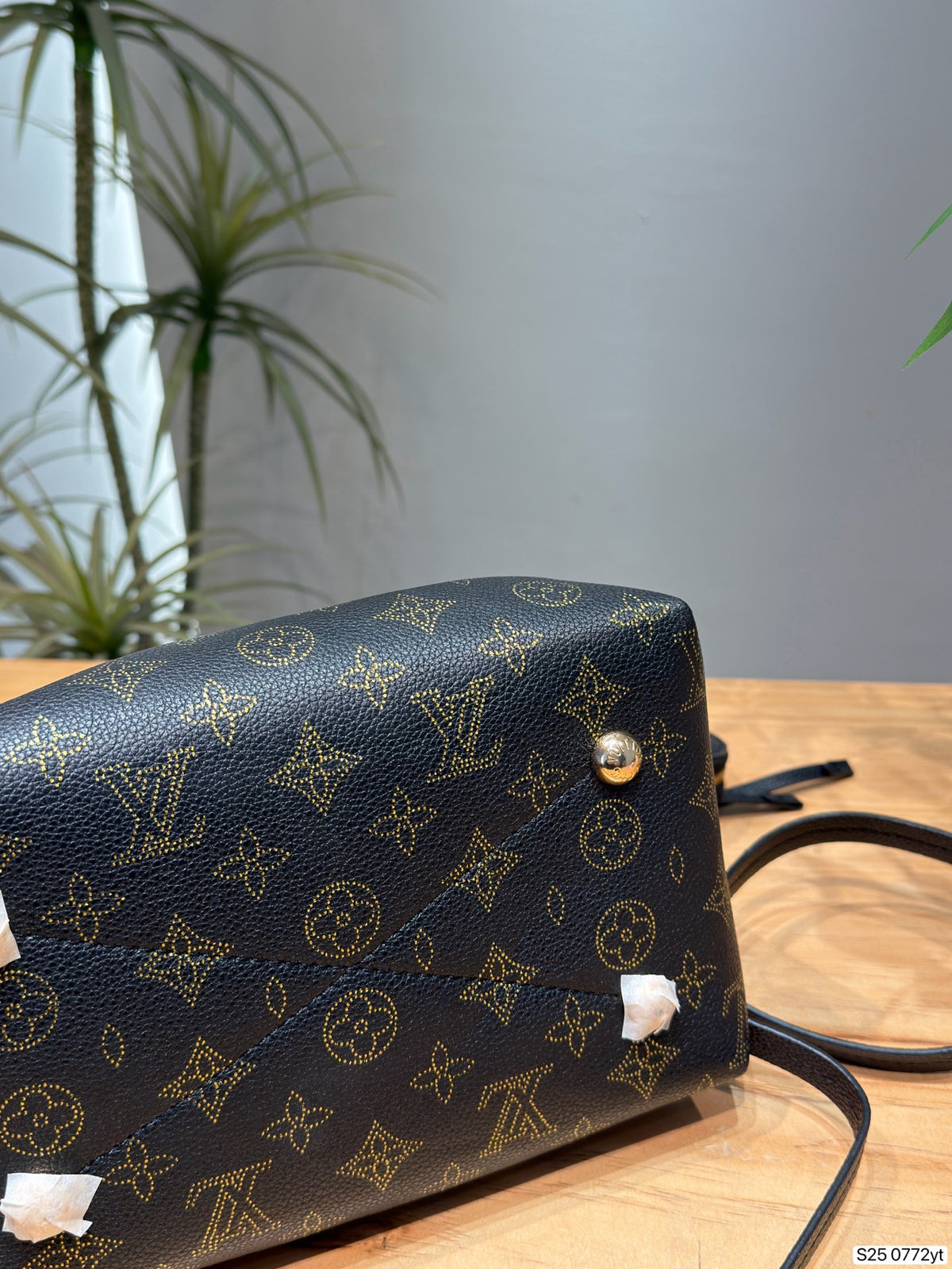 Louis Vuitton Bella Bucket Bag M23392, Monogram Perforated Leather with Coin Purse