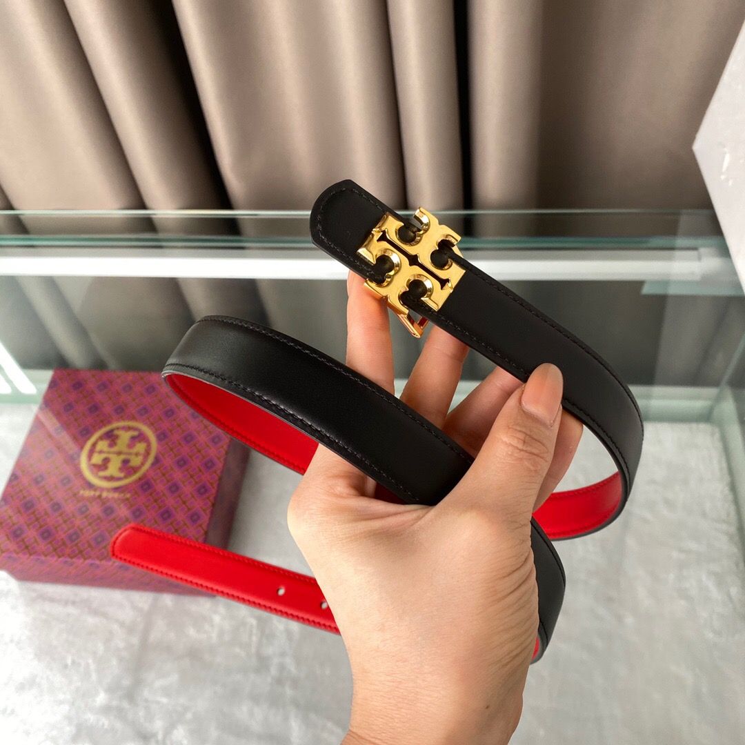 Tori B Qi can be used on both sides Calf leather 2.5cm boutique classic style