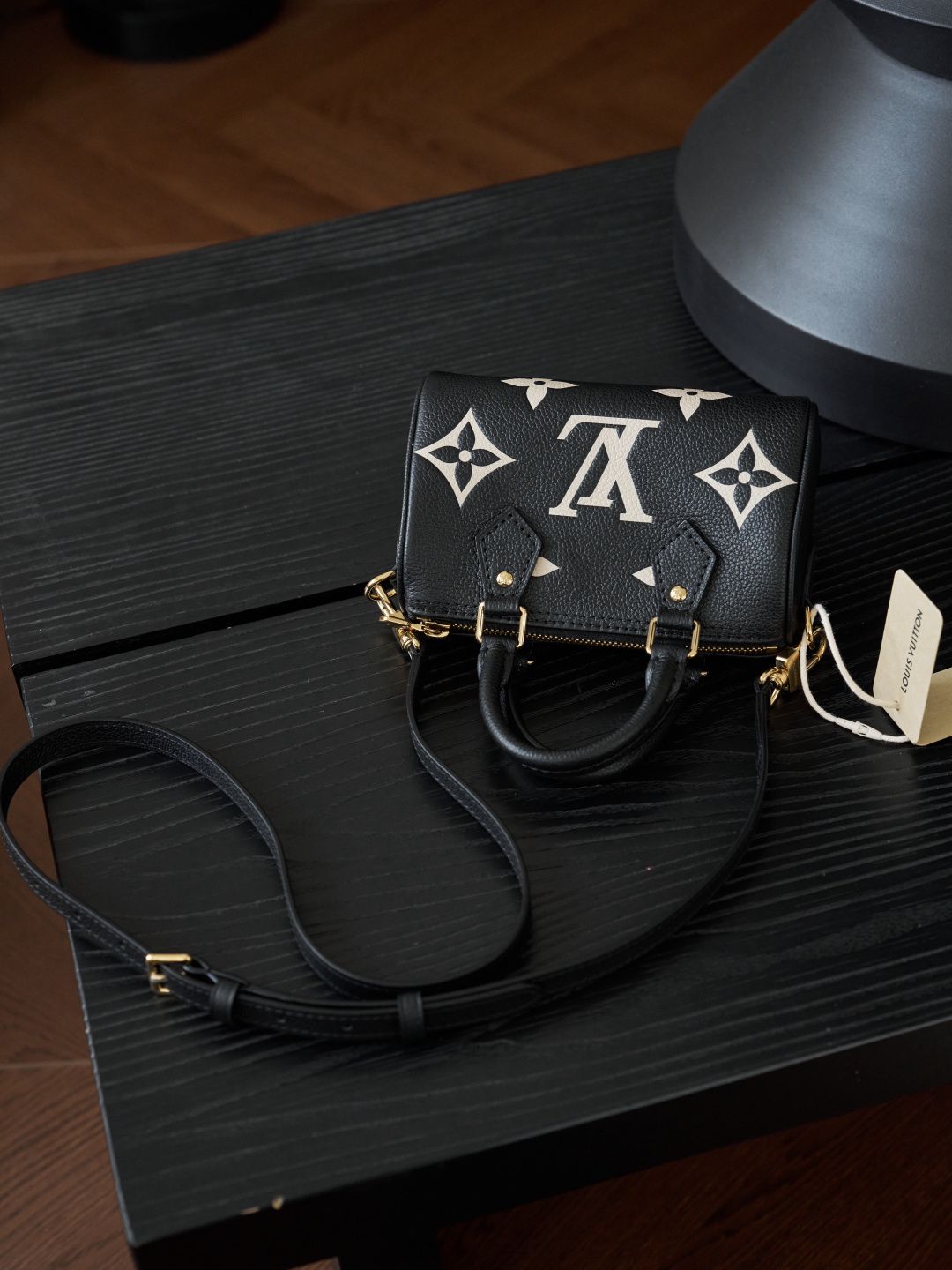 NANO SPEEDY handbag M81456 P1200, original calfskin, full steel vacuum plating, variable code chip version