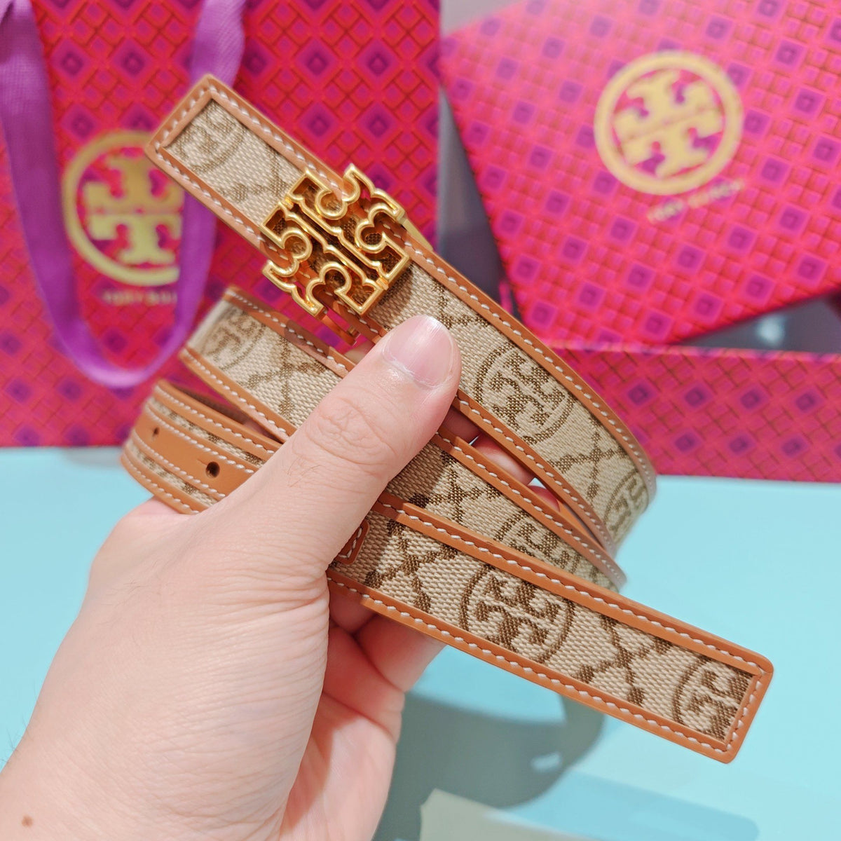 CM Tony Belt Double sided Head Layer Leather Length 75.80.85.90.95.100. Original Mold Customization of European Copper Hardware Buckle