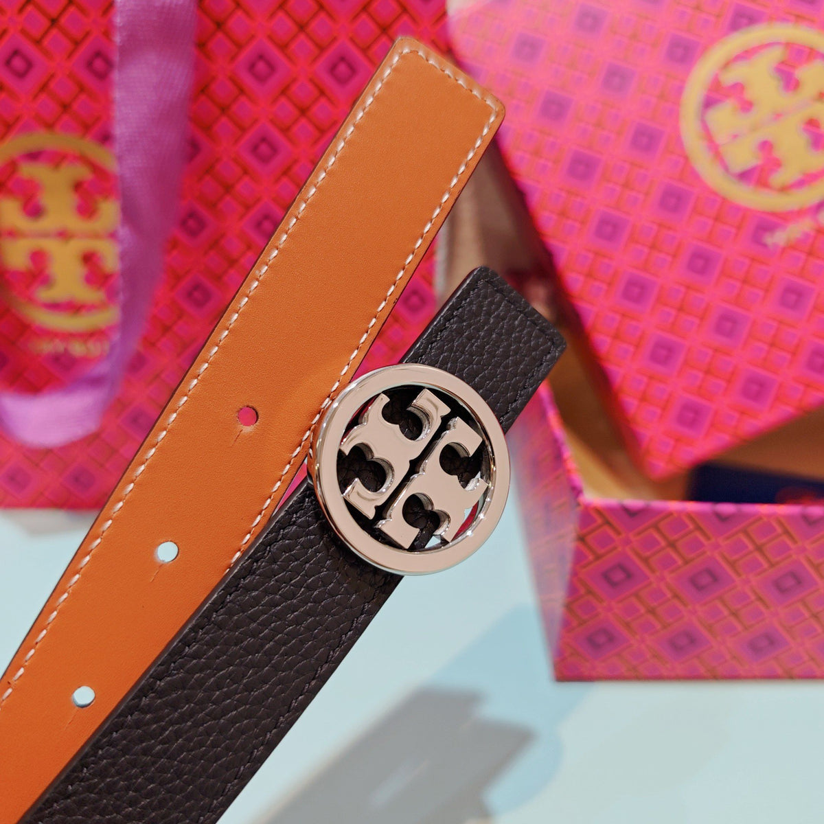 CM Tony Belt Double sided Head Layer Leather Length 75.80.85.90.95.100. Original Mold Customization of European Copper Hardware Buckle