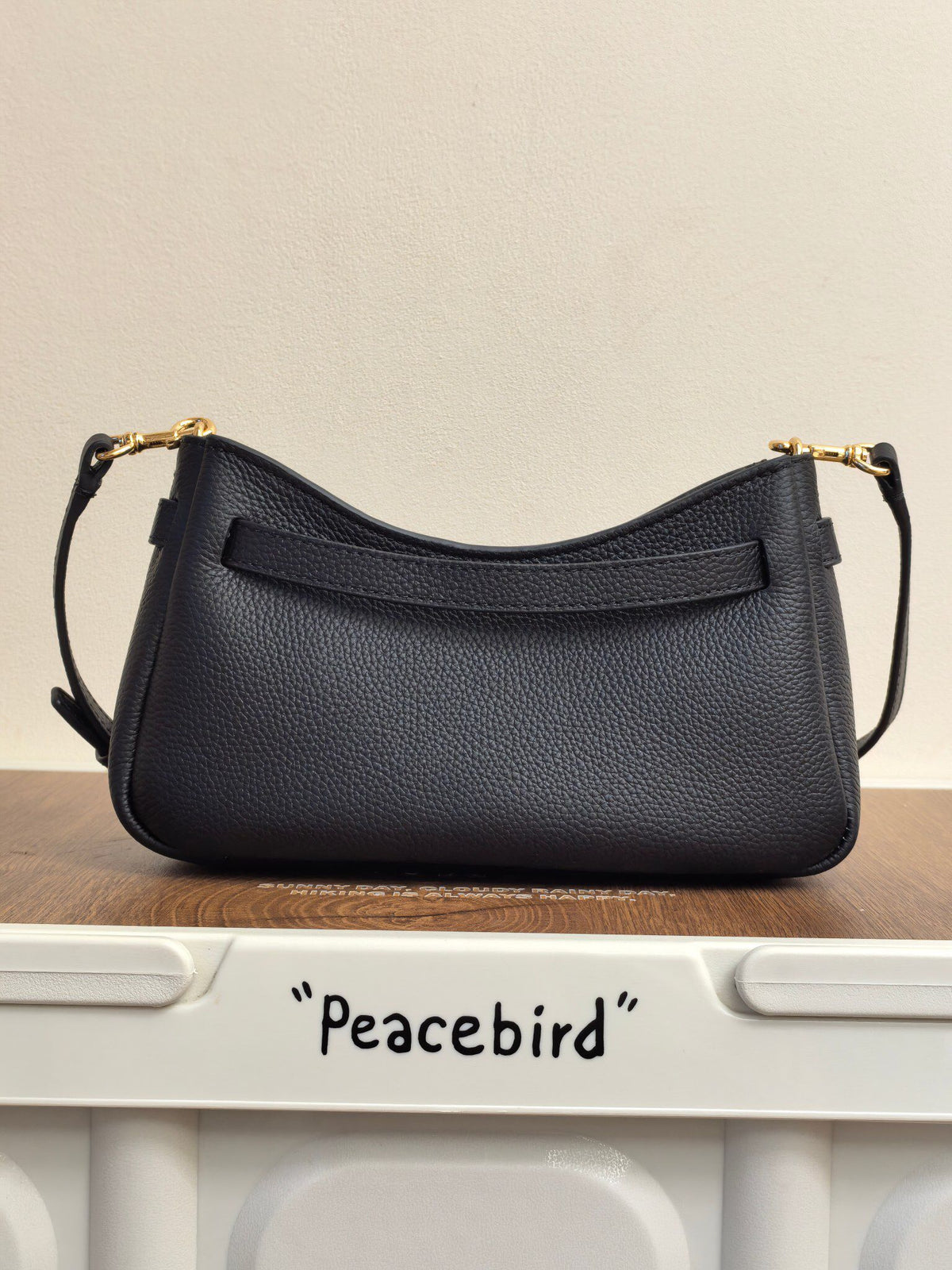 Mini crossbody TORY BIRCH ROMY PEBBLED TOP ZIP CROSS BODY new shoulder bag delicate lychee grain cowhide+metal logo simple and exquisite bag shape fits body shape, moderate capacity for mobile phones, cosmetics can be stored for commuting and dating