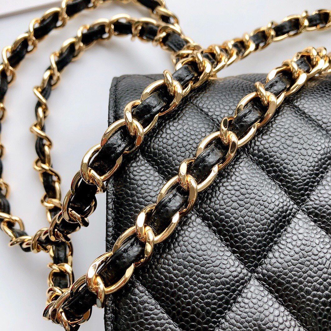 Exclusive real shot of classic ball pattern caviar cowhide 1113Jumbo imported original cowhide CF..MM directly regarded as high-end quality size 30Cm gold and silver buckle in stock P1180 Some new bags have canceled the laser mark and ID card and replaced