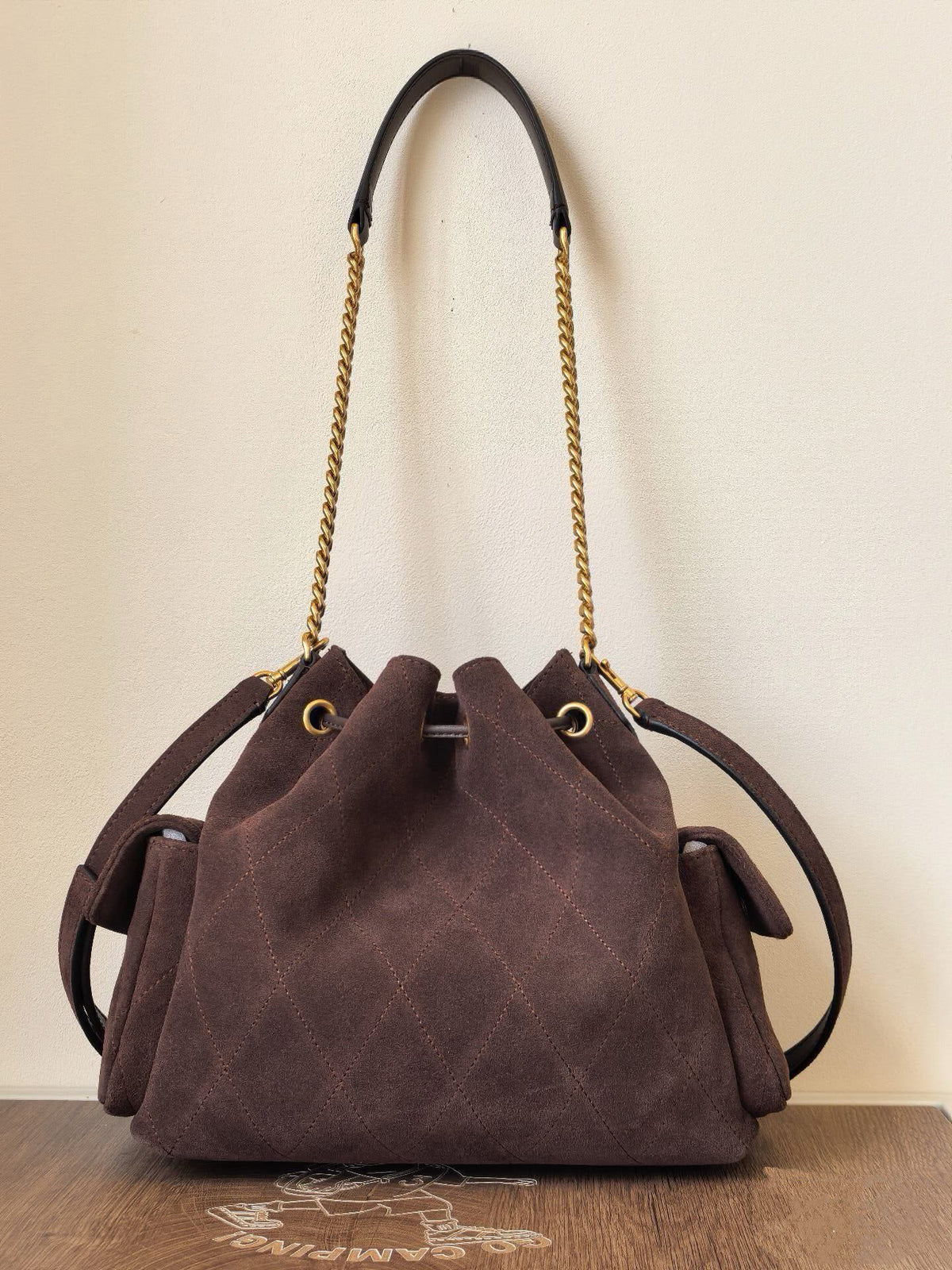 [Number 1517 Small] TORY BURCH Super Capable Suede HoBo