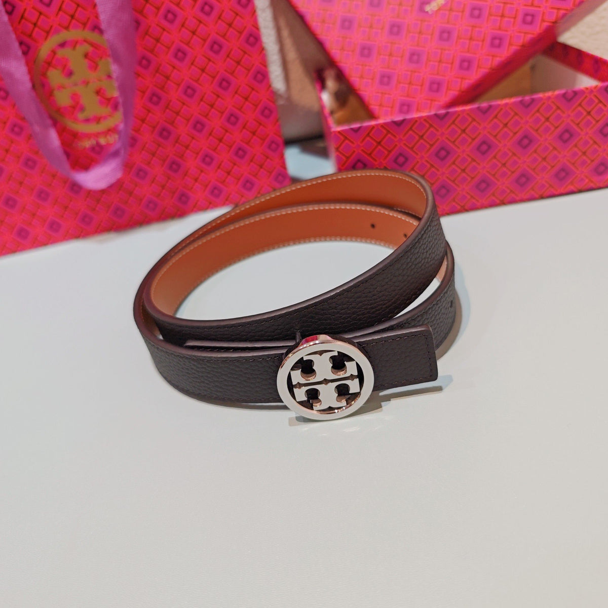 CM Tony Belt Double sided Head Layer Leather Length 75.80.85.90.95.100. Original Mold Customization of European Copper Hardware Buckle