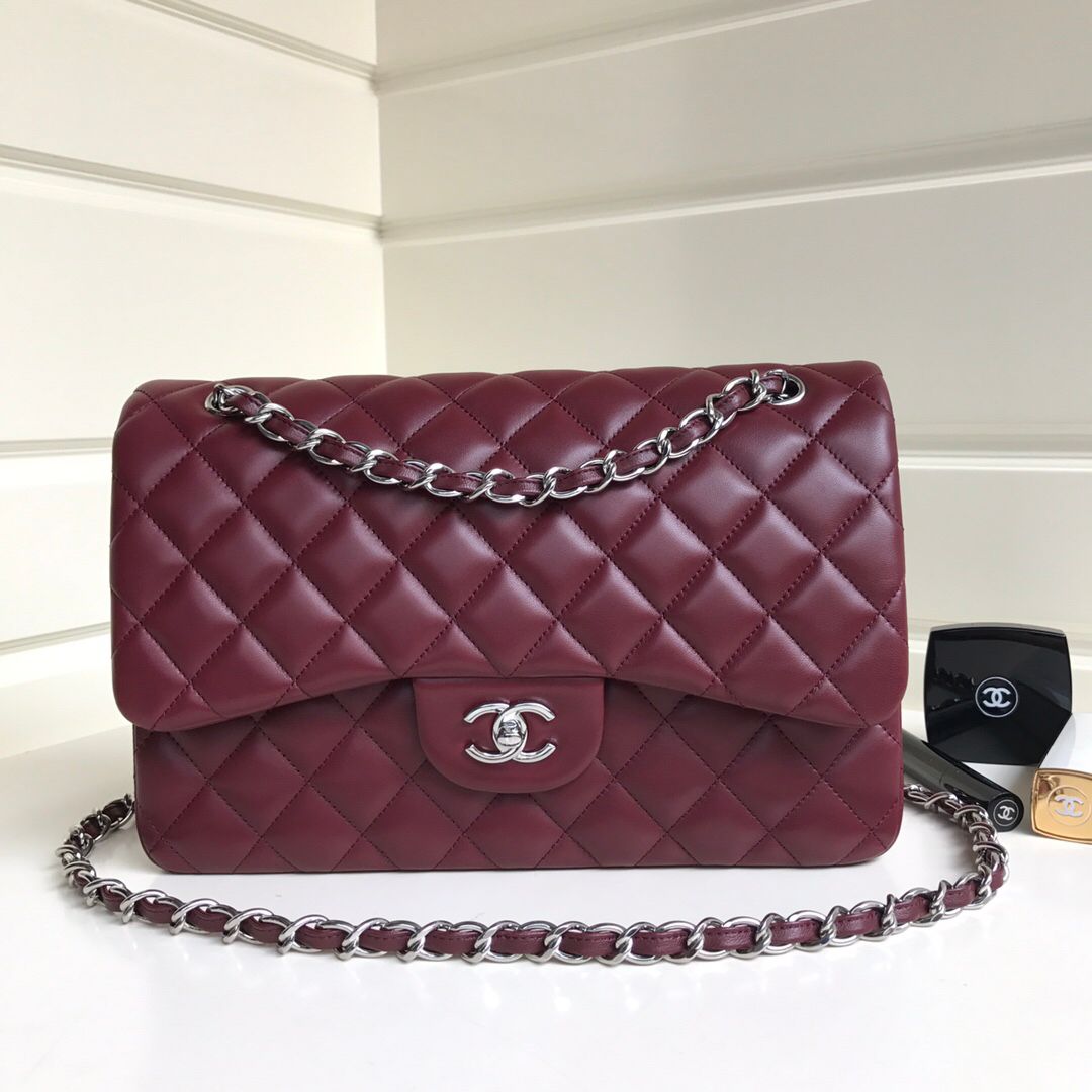 Upgraded version A1113 So beautiful that no one has friends CF Classic rhombus series Original lambskin small buckle version Professionally customized heavyweight hardware shoulder straps Handmade wiring Matching with same color lining Exquisite hot stamp