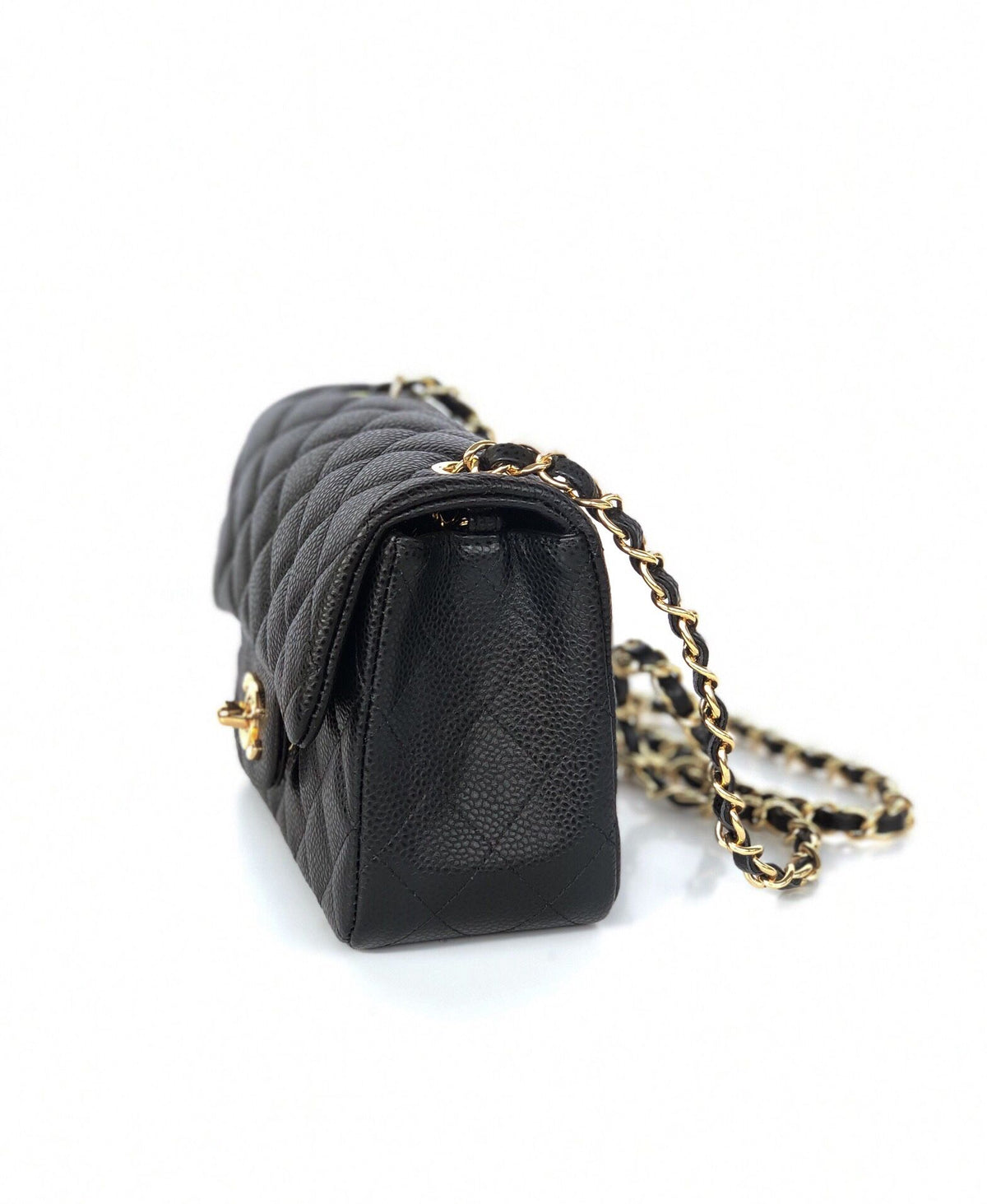 cfmini1115 ball pattern leather Classic Flap classic CF square fat caviar ball pattern return