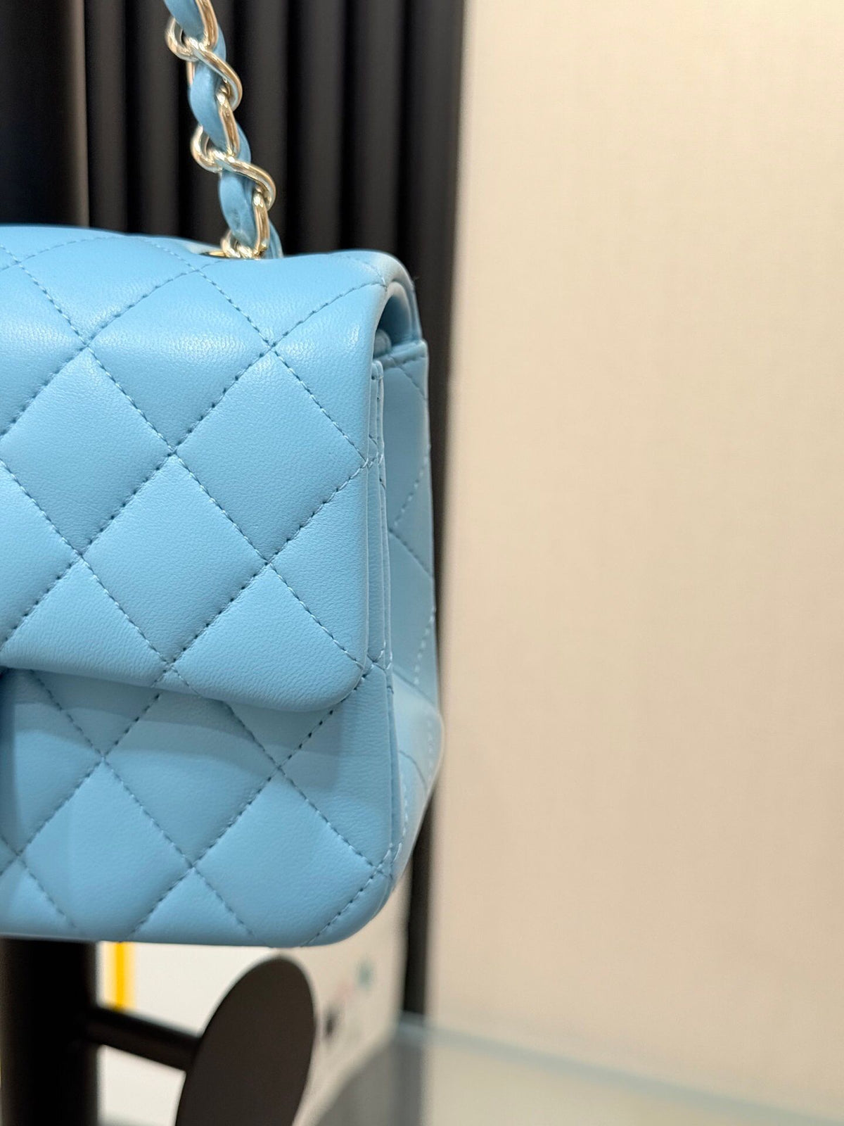 "Classic Flap" classic flap bag baby blue