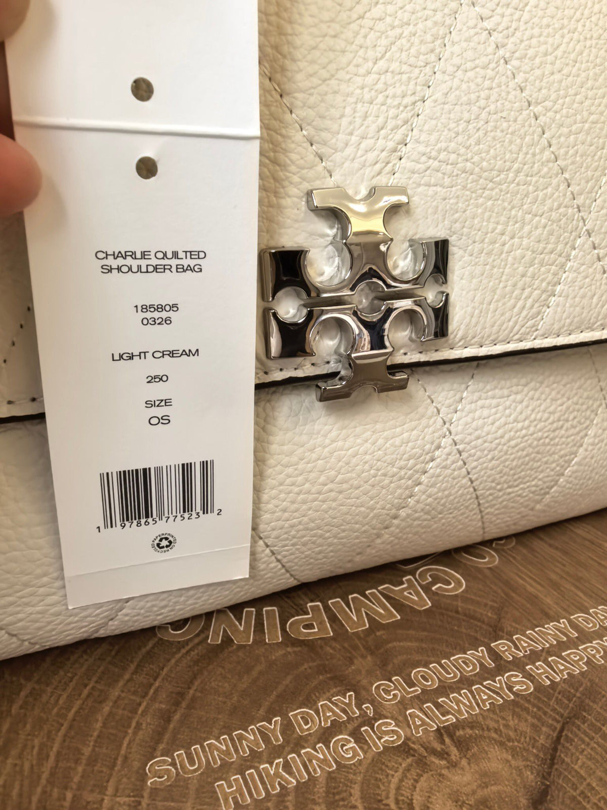 Title: 1520 Large TORY BURCH | Milk White Charlie Quilted Shoulder Collection Milk White Charlie Bag Selection Guide Here Comes the Large Super Energy Pack Commuter Stopper Short Apprentice OK Medium Size Suitable for Daily Street Style Super Atmosphere