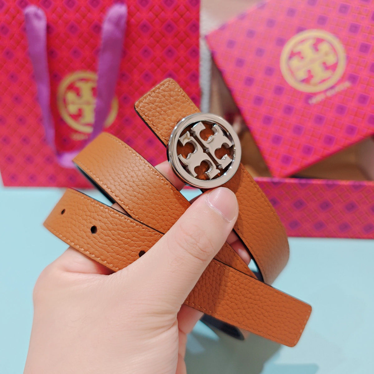 CM Tony Belt Double sided Head Layer Leather Length 75.80.85.90.95.100. Original Mold Customization of European Copper Hardware Buckle