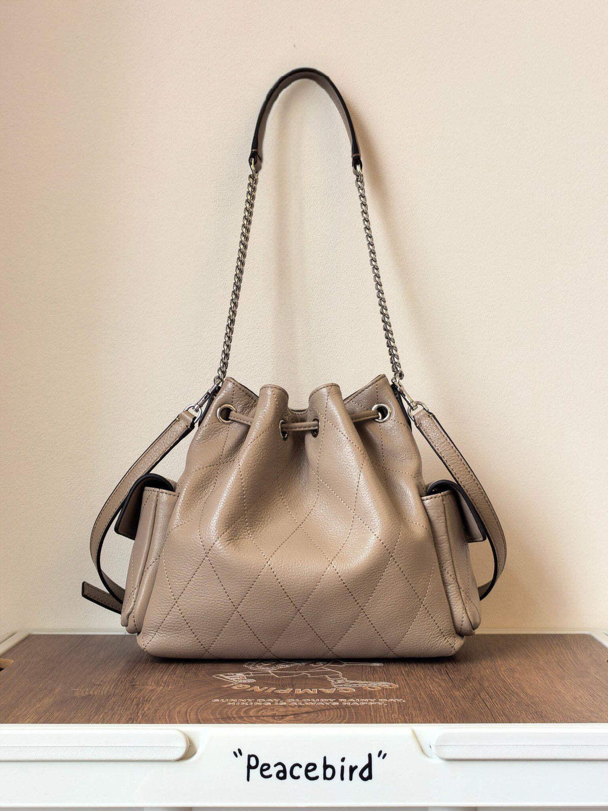 [Number 1517] The small account will never go out of style | The Dream Love Bag has been fiercely grasped by this TB, featuring a classic diamond grid and a vintage gold chain with a built-in noble filter