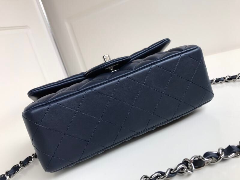 Xiaoxiang 1116 CF20cm lambskin dark blue