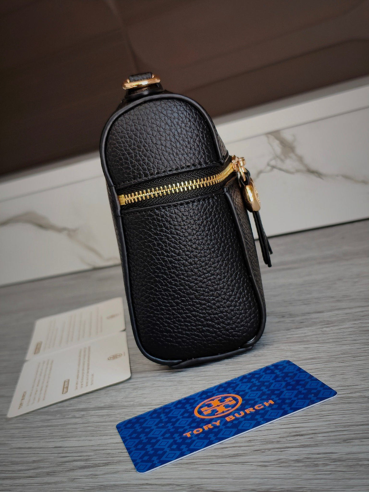 TB new Tory Burch lychee patterned cowhide box bag, cowhide makeup bag, single shoulder, single shoulder, crossbody, or handbag is both suitable