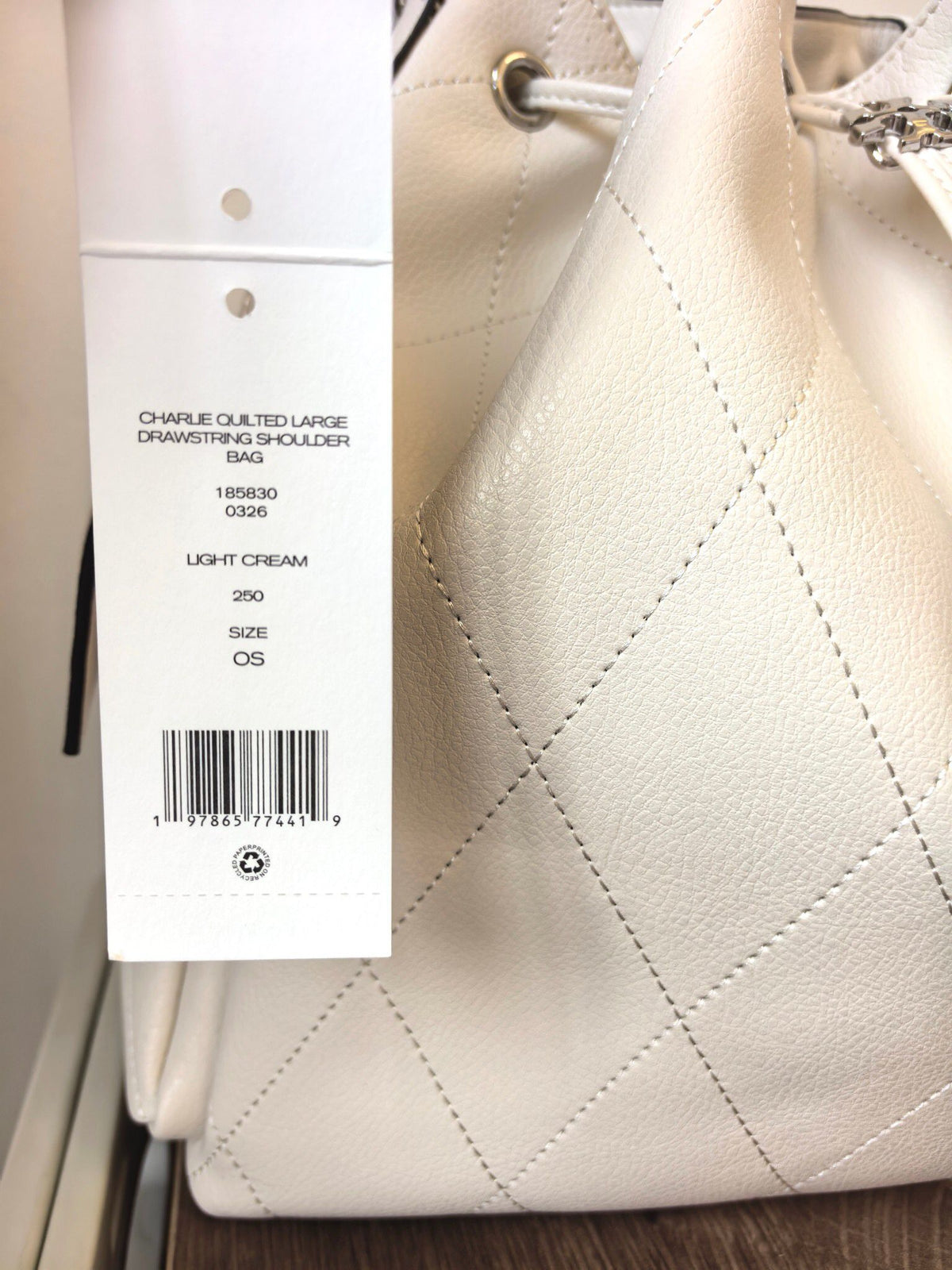 ToryBurch CHARLIE Large Quilted Drawstring Shoulder Backpack Finally Arrives