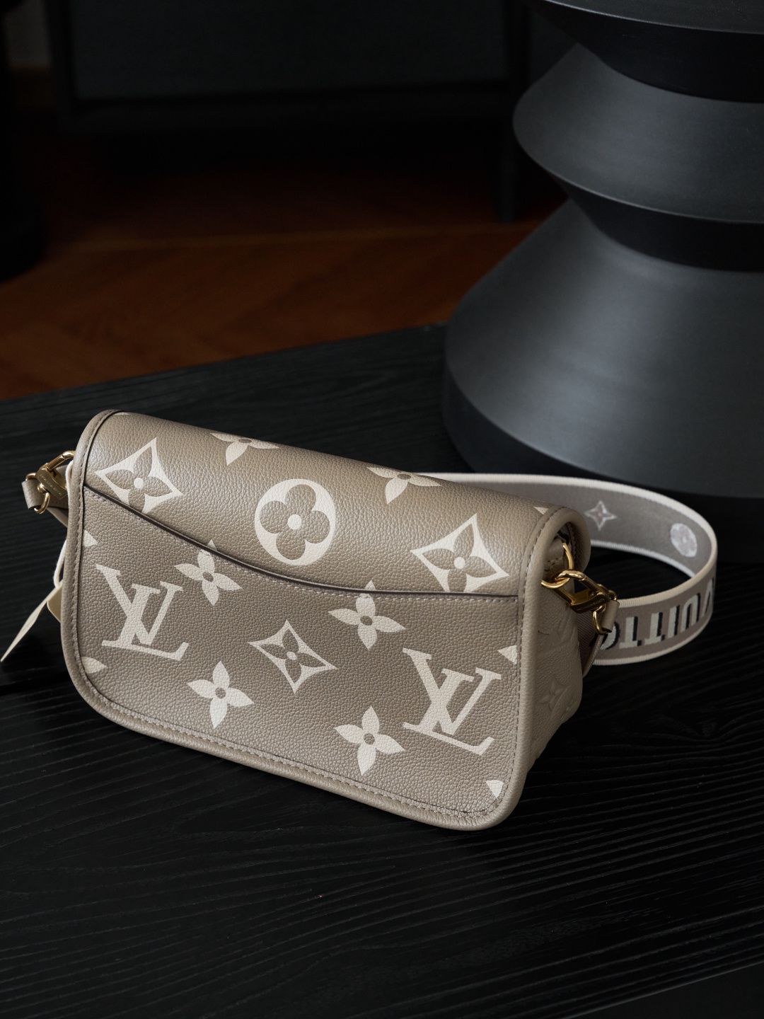 DIANE handbag M46583 P1480 Elephant Grey Baguette
