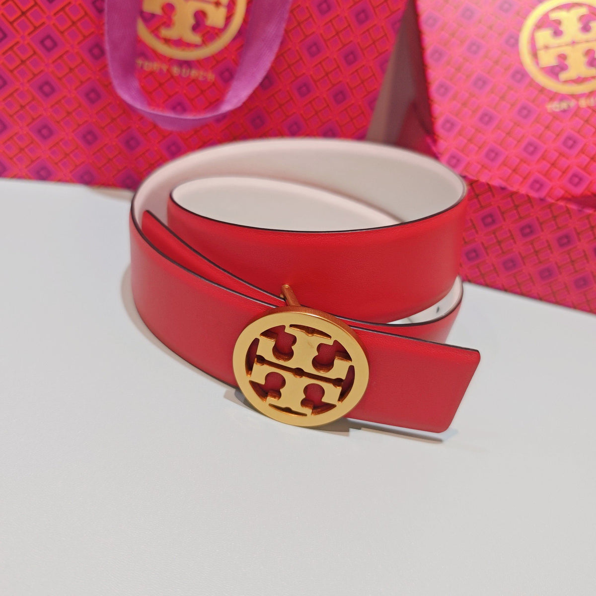 CM Tony Belt Double sided Head Layer Leather Length 75.80.85.90.95.100. Original Mold Customization of European Copper Hardware Buckle
