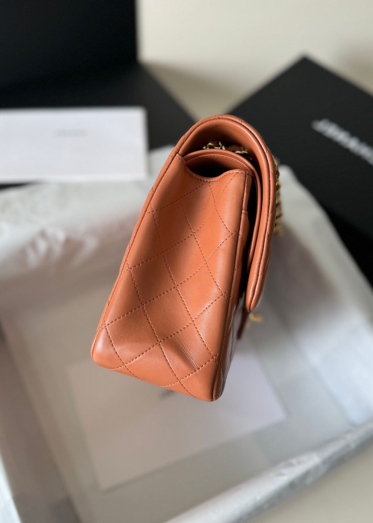 Upgraded version A1113 So beautiful that no one has friends CF Classic diamond series Original lambskin small buckle version Professionally customized heavyweight hardware shoulder straps Handmade wiring Lining leather Exquisite hot stamping font Uniform