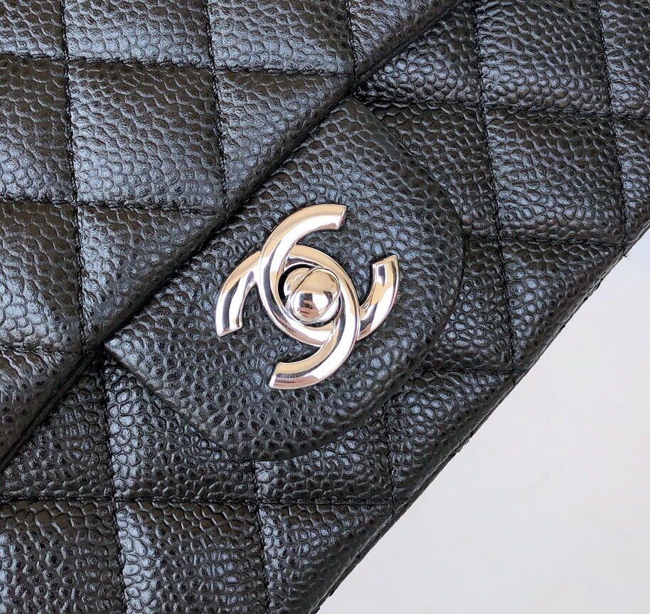 cfmini1115 ball pattern leather Classic Flap classic CF square fat caviar ball pattern return