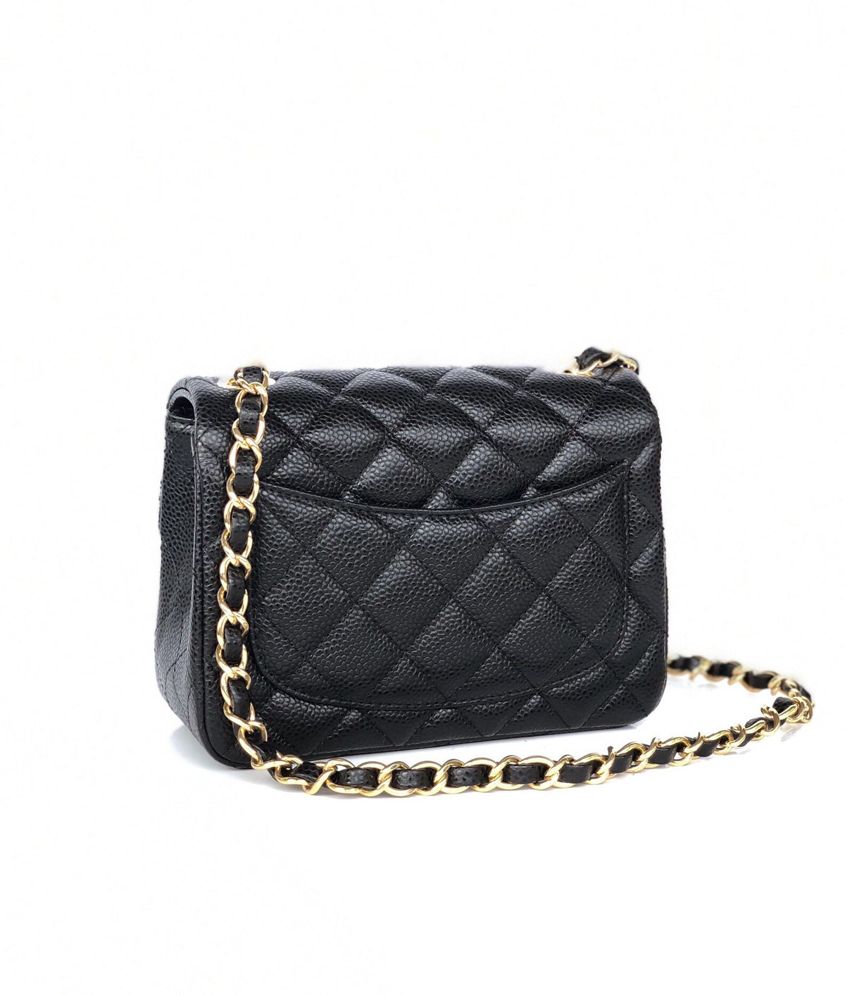 cfmini1115 ball pattern leather Classic Flap classic CF square fat caviar ball pattern return