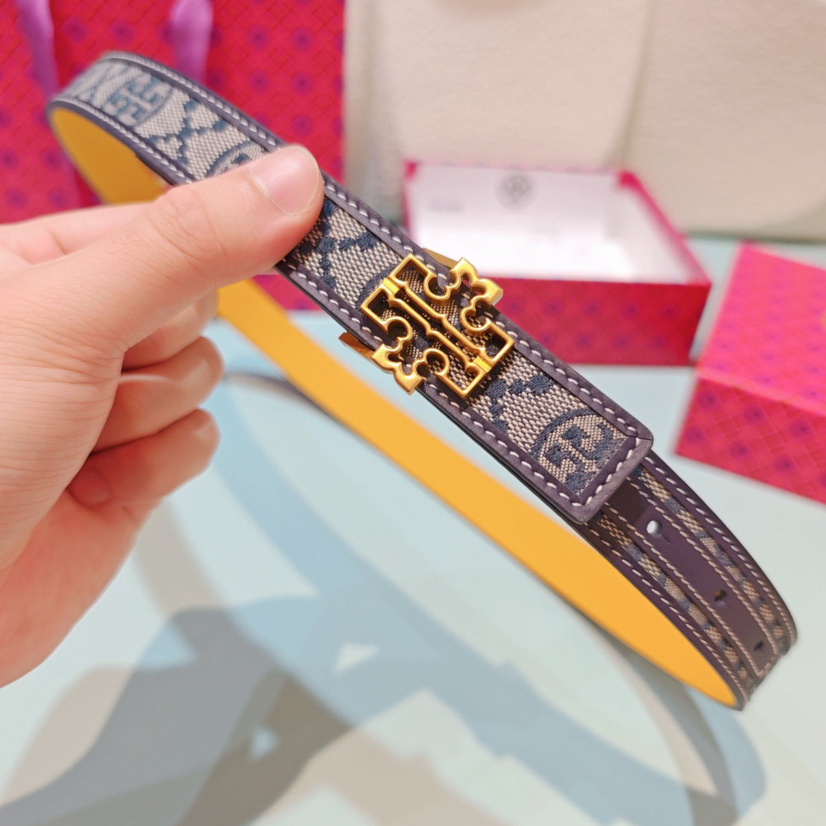 CM Tony Belt Double sided Head Layer Leather Length 75.80.85.90.95.100. Original Mold Customization of European Copper Hardware Buckle