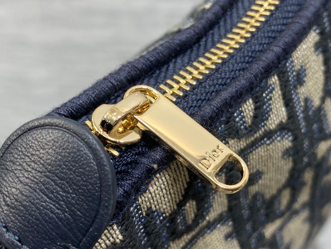 In stock Dior2026 early spring series Oblique bow chain bag, classic Oblique presbyopic canvas + black leather bow, elegant and playful