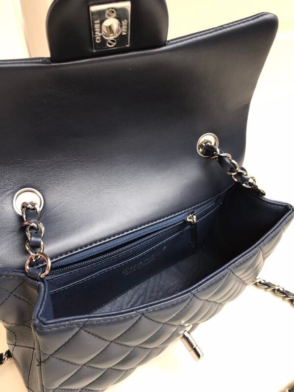 Xiaoxiang 1116 CF20cm lambskin dark blue