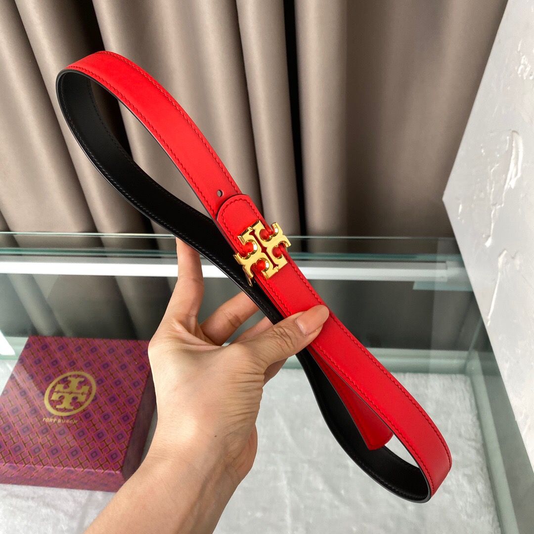 Tori B Qi can be used on both sides Calf leather 2.5cm boutique classic style