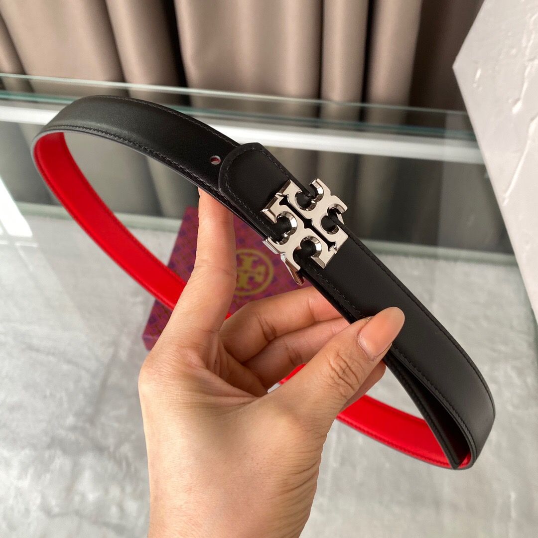 Tori B Qi can be used on both sides Calf leather 2.5cm boutique classic style