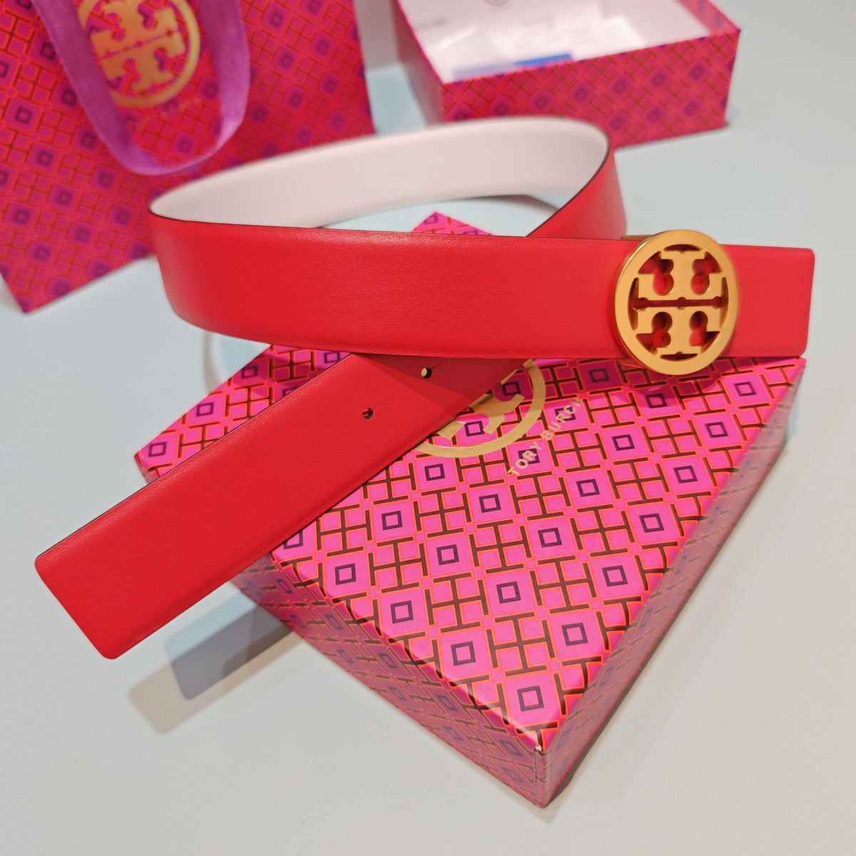 CM Tony Belt Double sided Head Layer Leather Length 75.80.85.90.95.100. Original Mold Customization of European Copper Hardware Buckle