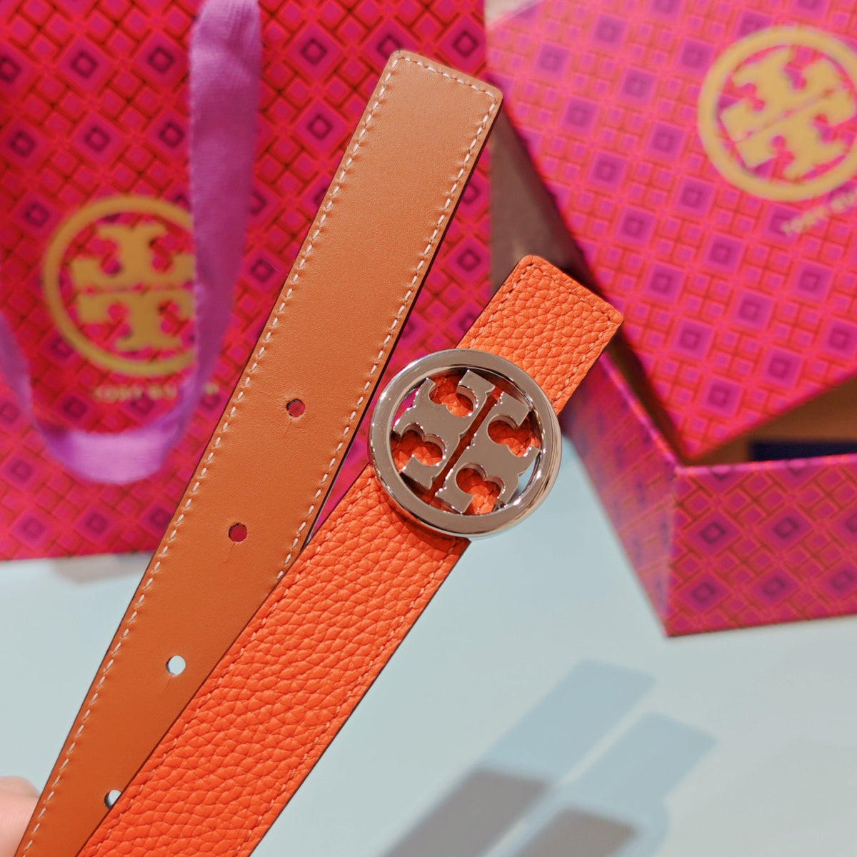 CM Tony Belt Double sided Head Layer Leather Length 75.80.85.90.95.100. Original Mold Customization of European Copper Hardware Buckle