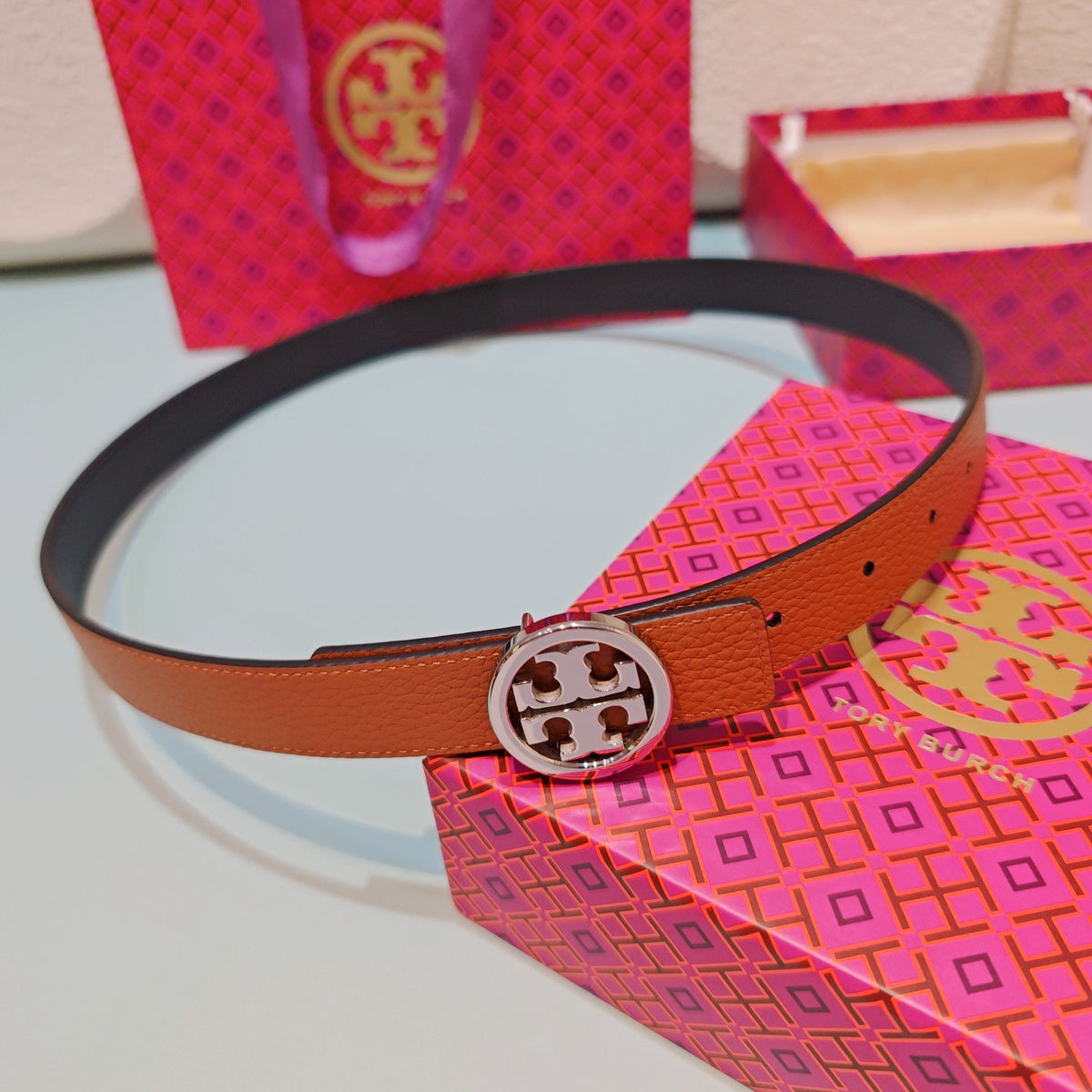 CM Tony Belt Double sided Head Layer Leather Length 75.80.85.90.95.100. Original Mold Customization of European Copper Hardware Buckle