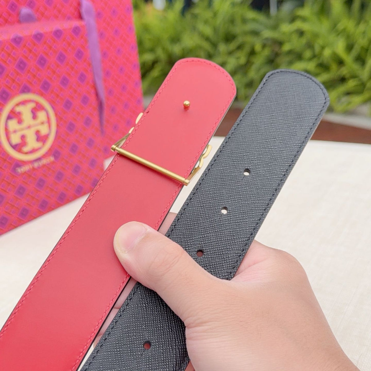 Toribochi belt double-sided head layer cowhide length 75.80.85.90.95.100.105 European copper hardware buckle original mold customized width 4.0cm P200