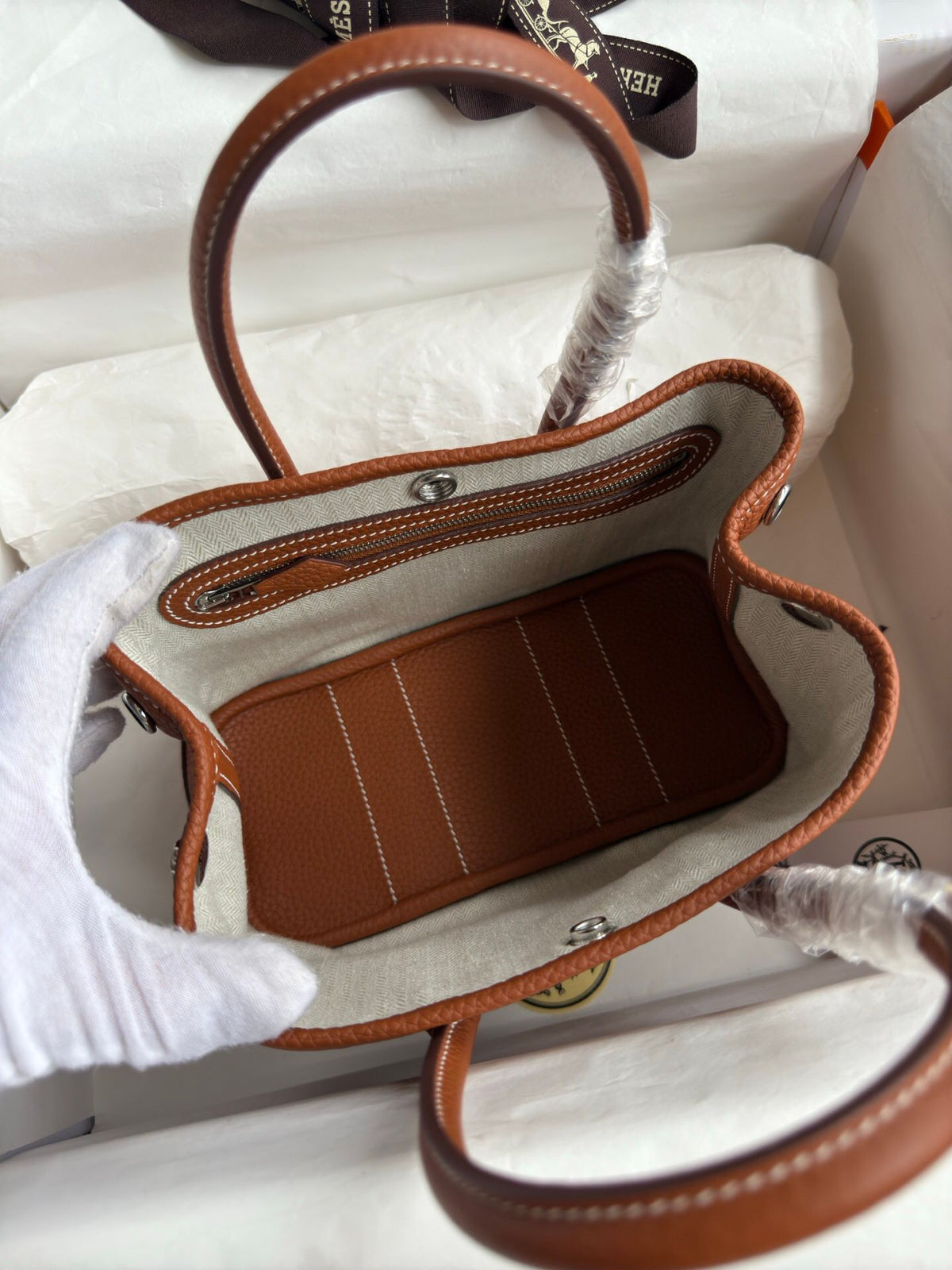 highest version, original factory leather, top-grade original single, complete set of packaging, garden bag, Neo Garden 23cm, imported TC leather, golden brown, super cute and Q-like