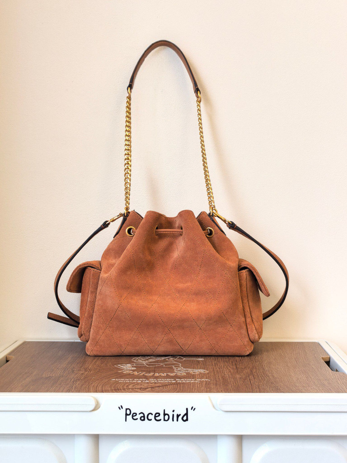 [Number 1517 Small] TORY BURCH Super Capable Suede HoBo