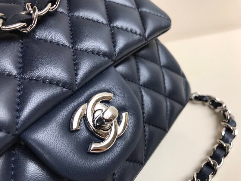 Xiaoxiang 1116 CF20cm lambskin dark blue