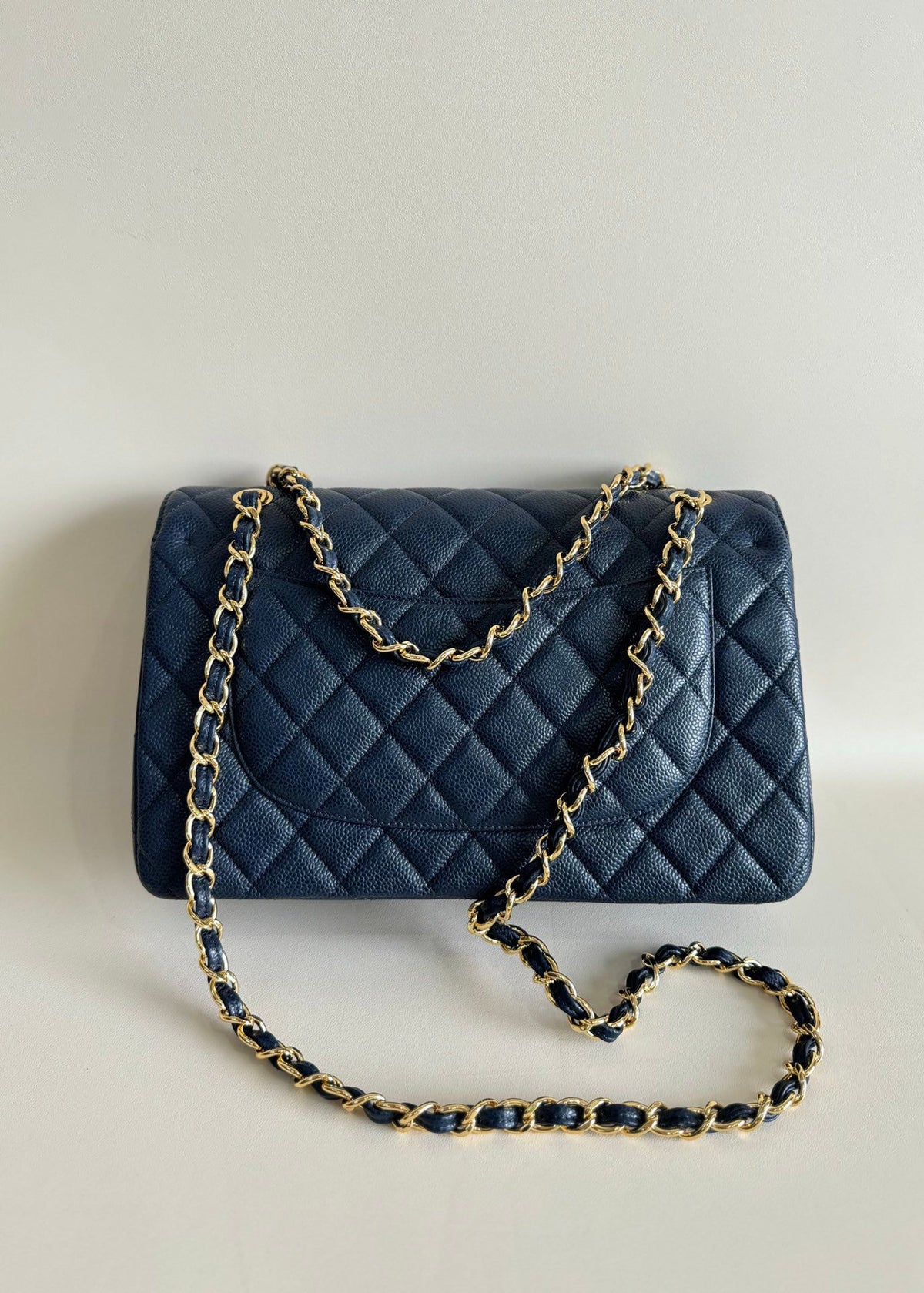 Exclusive real shot of classic ball pattern caviar cowhide 1113Jumbo entirely imported original cowhide CF..MM directly regarded as high-end quality size 30Cm gold and silver buckle in stock P1180