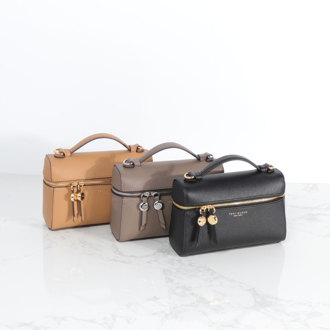 380 new Tory Burch lychee patterned cowhide box bag, cowhide makeup bag, single shoulder, single shoulder, crossbody, handbag is both suitable