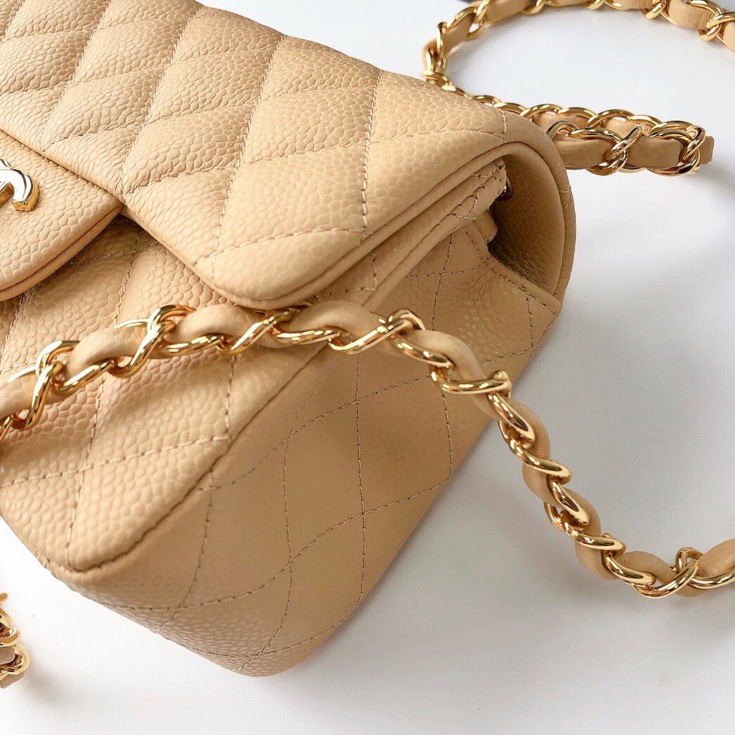 The latest version of classic ball pattern caviar cowhide 1115 whole imported original cowhide CF..MM is directly regarded as high-end quality size 17cm gold and silver buckle in stock P650