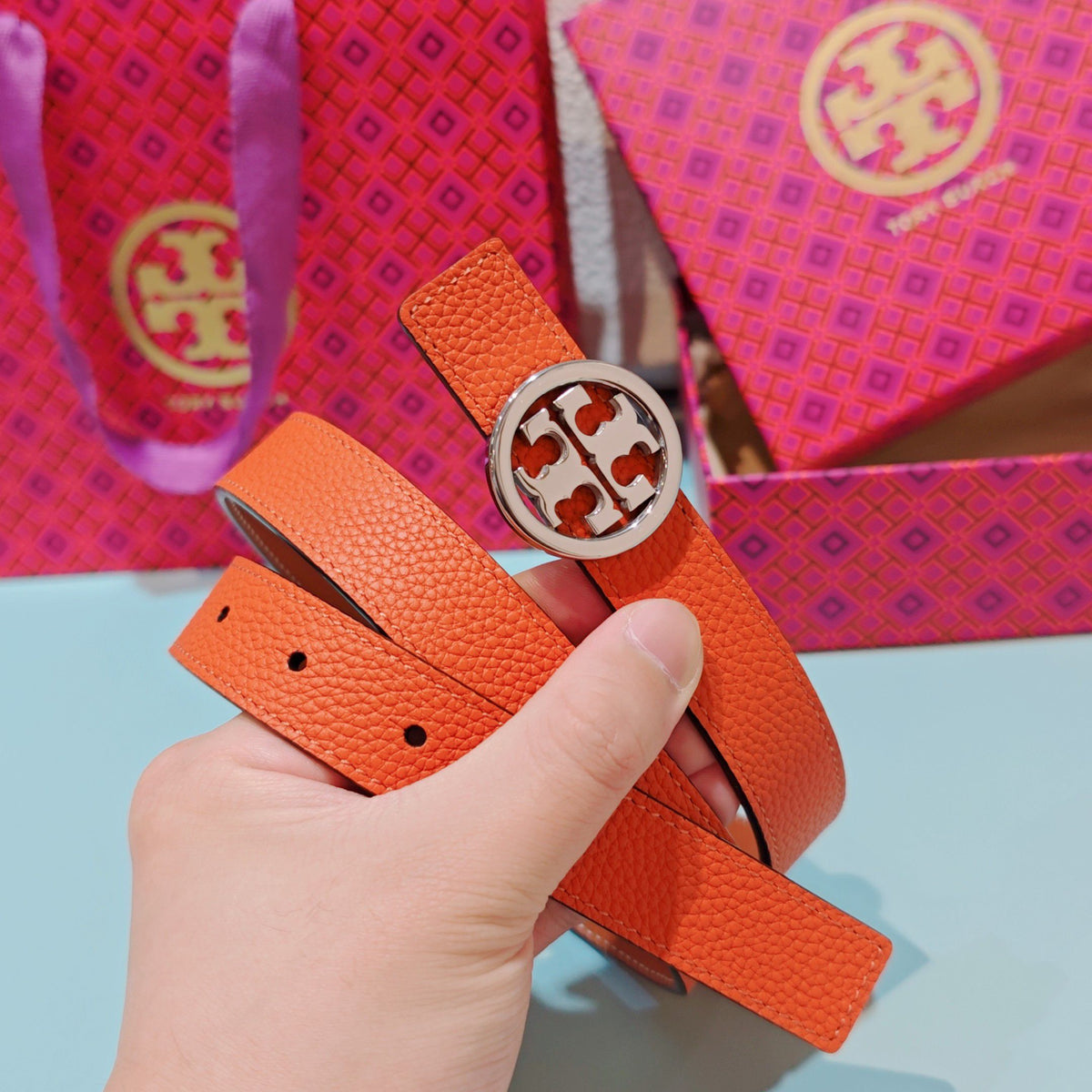 CM Tony Belt Double sided Head Layer Leather Length 75.80.85.90.95.100. Original Mold Customization of European Copper Hardware Buckle