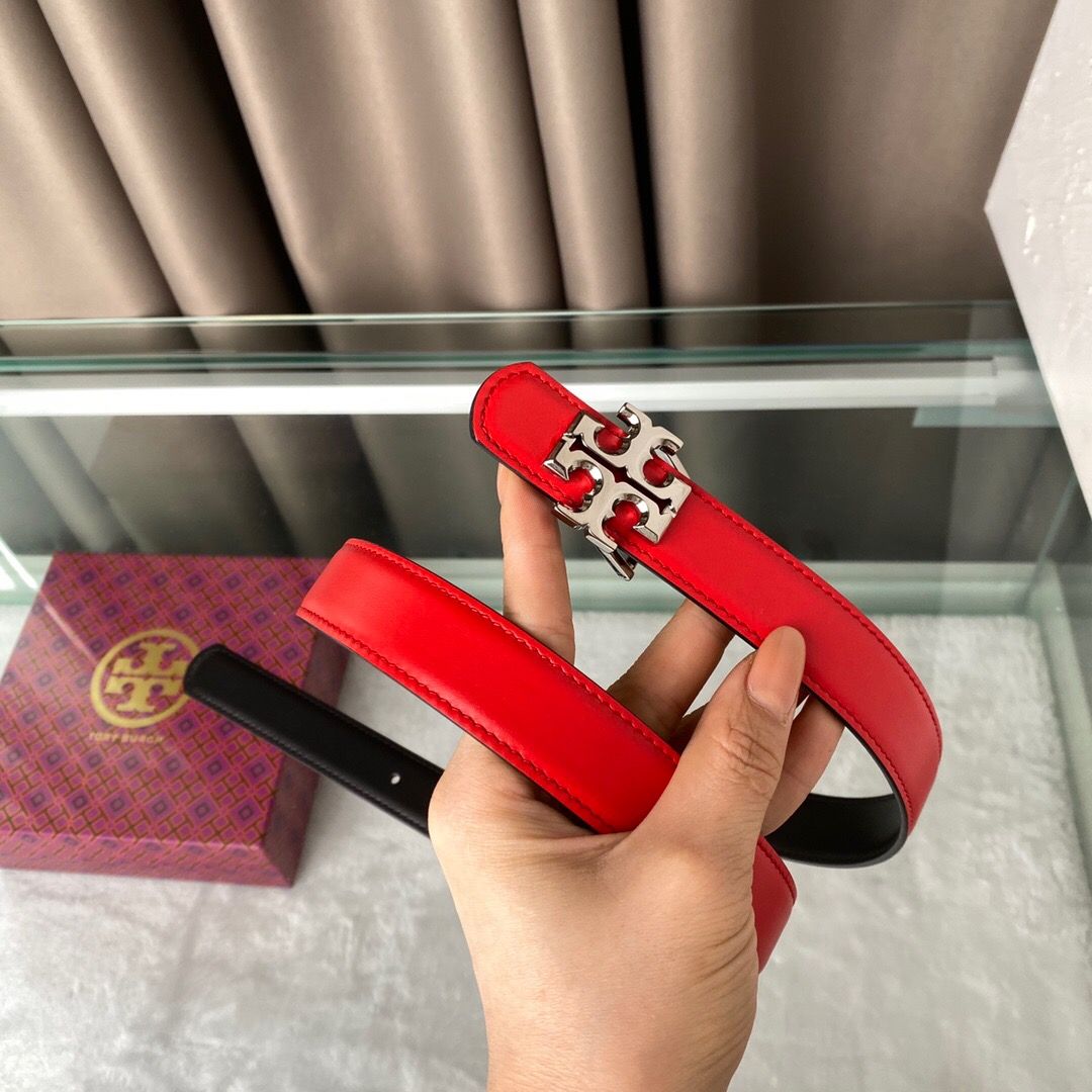 Tori B Qi can be used on both sides Calf leather 2.5cm boutique classic style