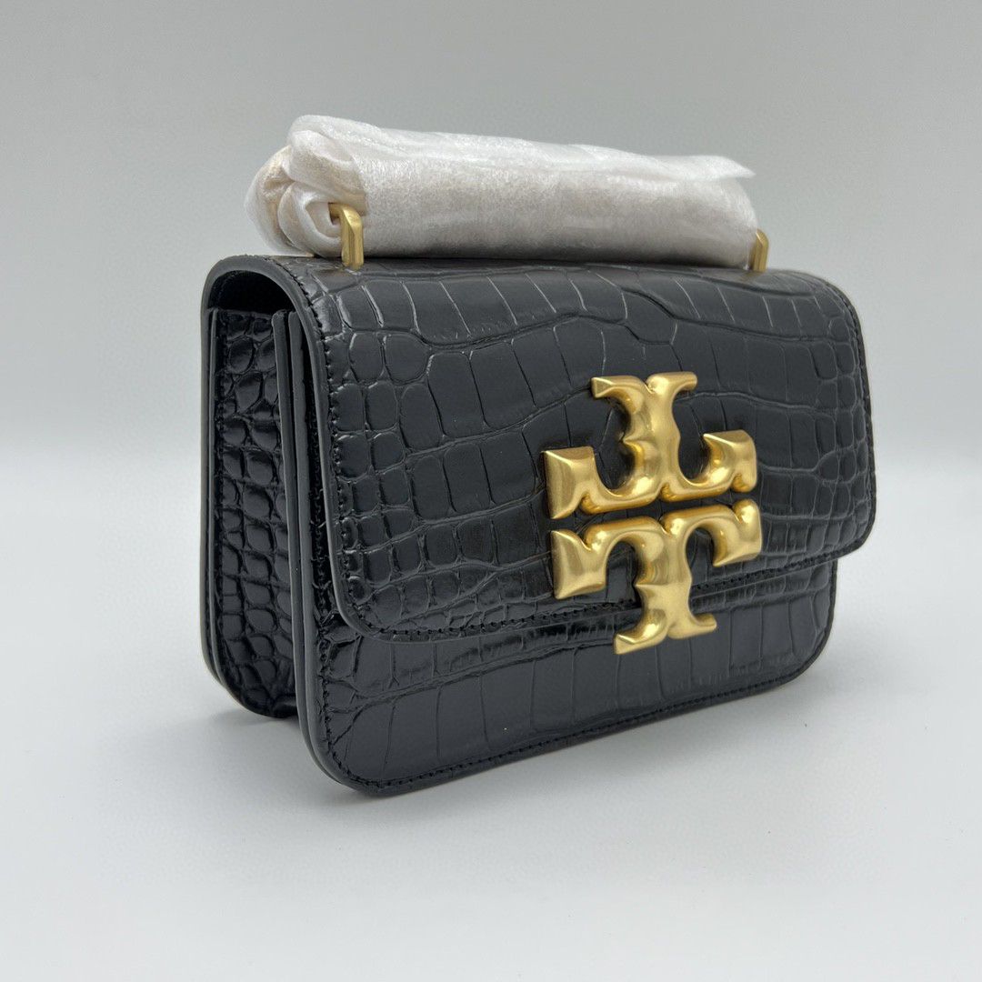 Comes with a gift box TB TORY BURCH/ELEANOR crocodile patterned single shoulder crossbody bag