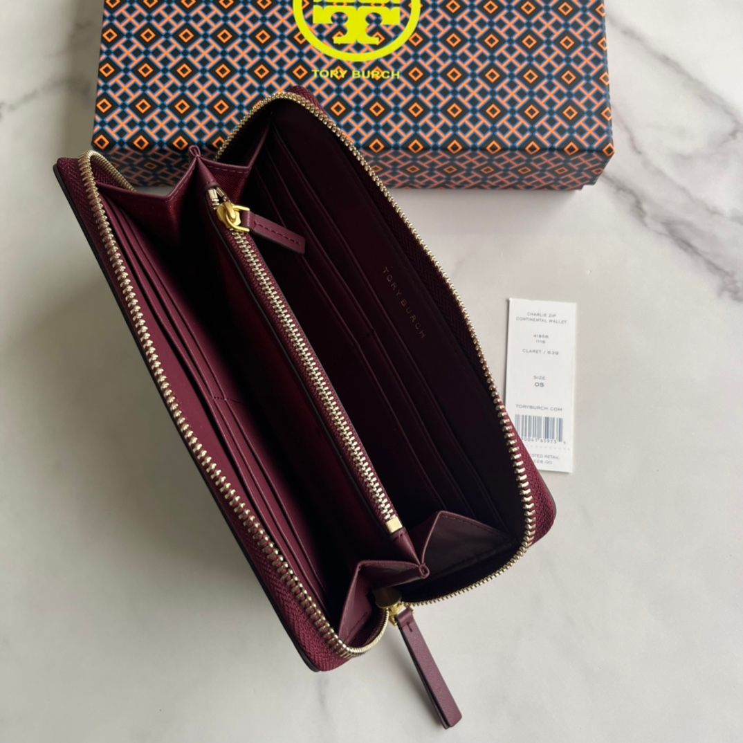 Black Blue Wine Red Zipper Bag Nappa Leather Size 1910 p170