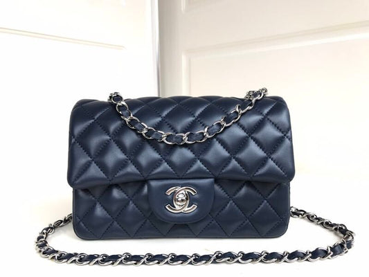 Xiaoxiang 1116 CF20cm lambskin dark blue
